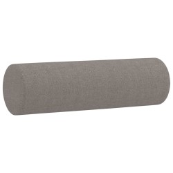 Canapé 2 places avec oreillers décoratifs taupe 120 cm tissu 629997629997