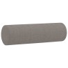 Canapé 2 places avec oreillers décoratifs taupe 120 cm tissu 629997629997