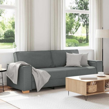 Canapé 3 places Gris foncé 220x78x84 cm Tissu 630001630001
