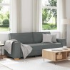 Canapé 3 places Gris foncé 220x78x84 cm Tissu 630001630001
