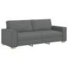 Canapé 3 places Gris foncé 220x78x84 cm Tissu 630001630001