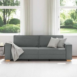Canapé 3 places Gris foncé 220x78x84 cm Tissu 630001630001