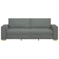 Canapé 3 places Gris foncé 220x78x84 cm Tissu 630001630001