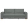 Canapé 3 places Gris foncé 220x78x84 cm Tissu 630001630001