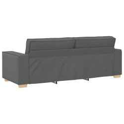 Canapé 3 places Gris foncé 220x78x84 cm Tissu 630001630001