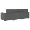 Canapé 3 places Gris foncé 220x78x84 cm Tissu 630001630001
