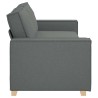 Canapé 3 places Gris foncé 220x78x84 cm Tissu 630001630001