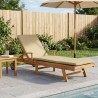 Chaise longue avec coussin 100% Polyester Teck Solide 630002630002