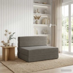 Canapé-lit pliable Gris clair 70 x 80 x 60 cm Tissu 630003630003