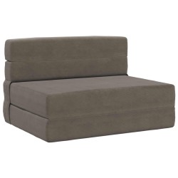 Canapé-lit pliable Gris clair 70 x 80 x 60 cm Tissu 630003630003