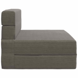 Canapé-lit pliable Gris clair 70 x 80 x 60 cm Tissu 630003630003