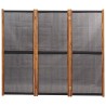 Cloison de séparation 3 panneaux Noir 210x180 cm 630005630005
