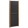 Cloison de séparation 3 panneaux Noir 210x180 cm 630005630005