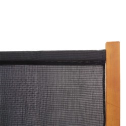 Cloison de séparation 3 panneaux Noir 210x180 cm 630005630005