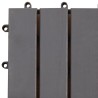 Carreau de terrasse 20 pcs Gris 30 x 30 cm Bois d'acacia 630006630006