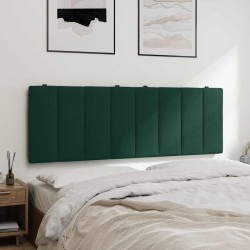 Coussin de tête de lit Hanko vert foncé 120 cm velours 630007630007
