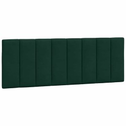 Coussin de tête de lit Hanko vert foncé 120 cm velours 630007630007