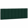 Coussin de tête de lit Hanko vert foncé 120 cm velours 630007630007