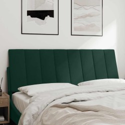 Coussin de tête de lit Hanko vert foncé 120 cm velours 630007630007