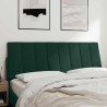 Coussin de tête de lit Hanko vert foncé 120 cm velours 630007630007