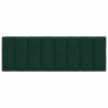 Coussin de tête de lit Hanko vert foncé 120 cm velours 630007630007