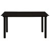 Ensemble à manger de jardin 7 pcs noir verre et acier 630031630031