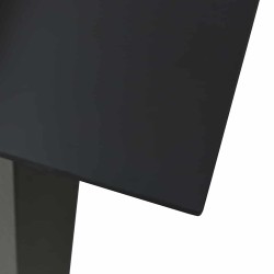 Ensemble à manger de jardin 7 pcs noir verre et acier 630031630031