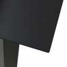 Ensemble à manger de jardin 7 pcs noir verre et acier 630031630031