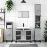 Armoire salle de bain gris béton 80x33x60cm bois d'ingénierie 630052630052