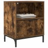 Cabinet de chevet avec tiroir 2 pcs Chêne fumé 49 x 36 x 61 cm 630058630058
