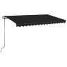 Auvent rétractable automatique 400x350 cm Anthracite 630084630084
