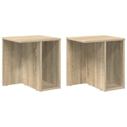 Table d'appoint 2 pcs Chêne Sonoma 37 x 32 x 40 cm 630089630089