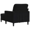 Fauteuil avec repose-pied Noir 60 cm Velours 630101630101