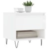 Tables basses 2 pcs blanc brillant 50x46x50cm bois d'ingénierie 630102630102