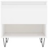 Tables basses 2 pcs blanc brillant 50x46x50cm bois d'ingénierie 630102630102