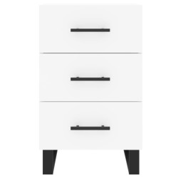 Table de chevet blanc 40x40x66 cm bois d'ingénierie 630103630103