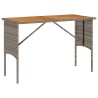 Ensemble de salle à manger de jardin 3 pcs avec coussins gris résine tressée 630106630106