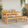 Ensemble de salle à manger pour jardin 4 pc Marron 630107630107