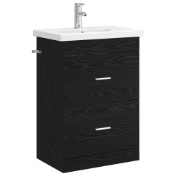 Ensemble de mobilier de salle de bain Chêne noir 630108630108