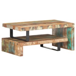 Ensemble de table basse 2 pcs Bois de récupération massif 630109630109