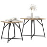 Ensemble de tables d'appoint 2 pc Chêne artisanal et noir 630110630110