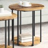 Ensemble de tables d'appoint avec étagère 2 pcs Marron 630111630111
