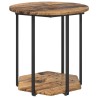 Ensemble de tables d'appoint avec étagère 2 pcs Marron 630111630111