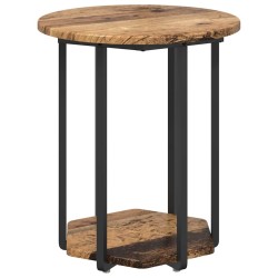 Ensemble de tables d'appoint avec étagère 2 pcs Marron 630111630111