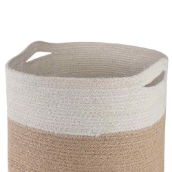 Ensemble de Pots à Plantes 2 pcs Naturel et Blanc Ø 28 x 28 cm 630112630112