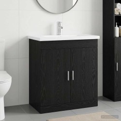 Ensemble de mobilier de salle de bain Chêne noir 630113630113
