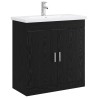 Ensemble de mobilier de salle de bain Chêne noir 630113630113