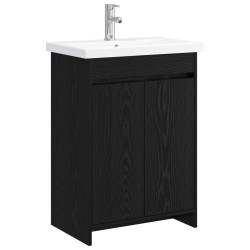 Ensemble de mobilier de salle de bain Chêne noir 630115630115