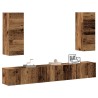 Ensemble de meuble TV mural 4 pcs vieux bois bois d'ingénierie 630120630120