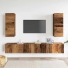 Ensemble de meuble TV mural 4 pcs vieux bois bois d'ingénierie 630120630120